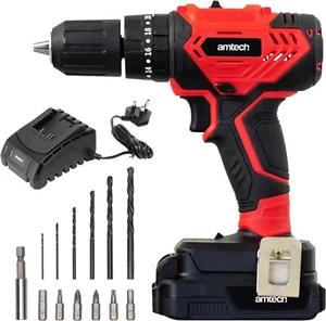 Amtech V6610 Akku-Kombi-Bohrschrauber, 18V Lithium-Ionen Akku 2Ah, 40Nm Motor - Bild 1 von 7