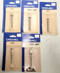 Dremel 964 3/16" Tapered/Flat Grinding Stone Mounted Point LOT OF 5 Flat End - Picture 1 of 3