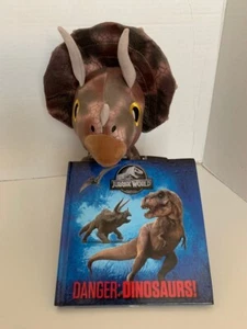 Jurassic Park World Plush Triceratops Plush Toy 12” NWT With Book Kohl’s Cares - Picture 1 of 4