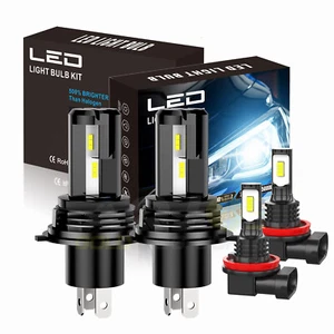 4x Luces altas/bajas LED + bombillas antiniebla For Suzuki Swift 2007-2019 - Picture 1 of 15