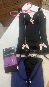 Lovehoney Seduce Me Push Up Basque Set Women’s Sexy Lingerie Outfit (M) NWT - Picture 1 of 16