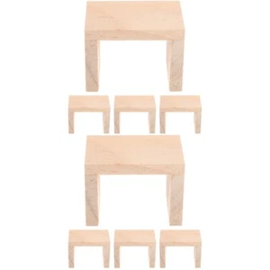 2 Pack Kinderstuhl Puppenhäuser Puppenhaus Hocker Schreibtischstuhl - Bild 1 von 12