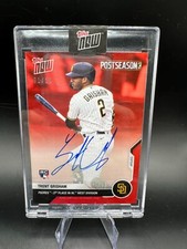 2020 Topps NOW Postseason Trent Grisham RC Rookie Red Parallel Auto #1/10 1/1 SP