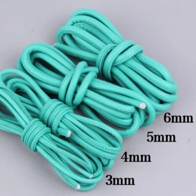 5 М овчины кожаный чехол веревки струнных инструментов шнур Crafts круглый DIY 3 мм 4 мм 5 мм 6 мм новый - Изображение 1 из 4