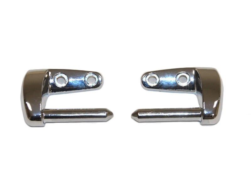 UNITED CLASSIC PARTS 2 Verchromte Chrom Halter für Mercedes W111 Cabrio Sonnenblende Holder Sun visor