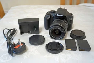 CANON EOS 1300D DIGITAL DSLR CAMERA w 18-55mm IS LENS EXCELLENT CONDITION - Picture 1 of 7