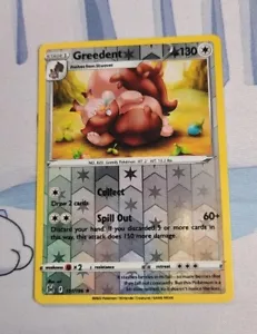Pokemon TCG Reverse Holo Rare Gierig 151/196 EXTRA DICKER INK ERROR - Bild 1 von 6