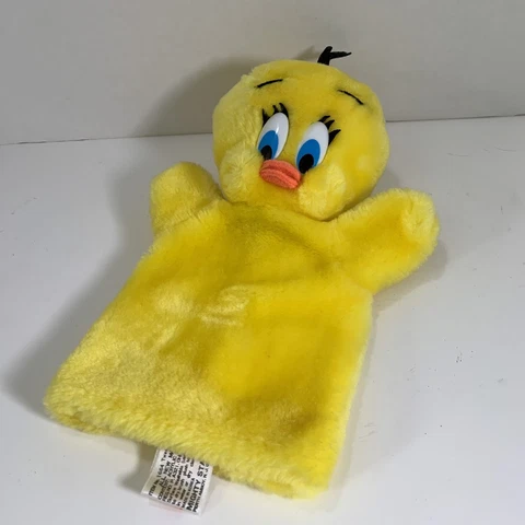 Looney Tunes Bird Hand Puppet Mighty Star 10" Plush Warner Bros. Yellow Cover