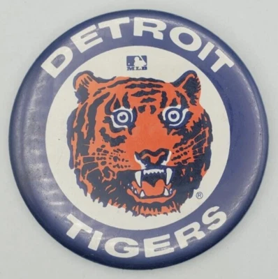 Vintage MLB Detroit Tigers Large Pinback Button - Image 1 of 3