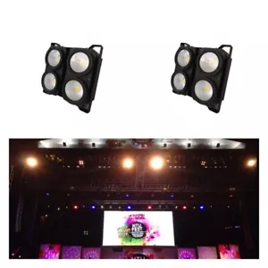 2PC 4x100W 2in1 LED blinder cool+warm white COB audience matrix stage light DMX - Picture 1 of 7