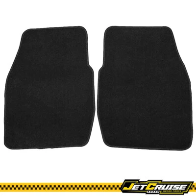 Alfombrillas de nailon delanteras traseras negras para auto Dodge Dakota 97-04 2 piezas Foto 1 de 4