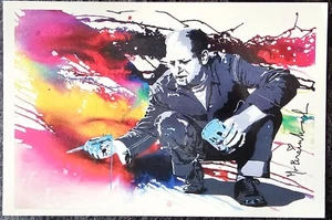 Mr Brainwash Postcard Street Art Graffiti NYC Icons show card Jackson Pollock - Picture 1 of 4