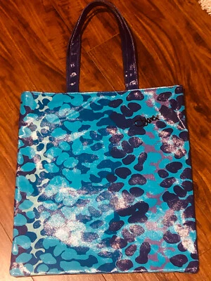 ¡Bolso de hombro de playa firmado múltiple de lona encerada Diane Von Furstenberg DVF! Foto 1 de 4