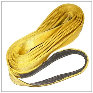 Nylon Lifting Towing Recovery Sling 8" x 26' ft 2-Ply Reinforced Eyes Pull Strap - Picture 1 of 1