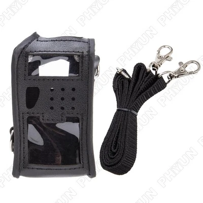Soft PU Leather Case w/Shoulder Strap For BaoFeng UV5R Plus UV5RE+ UV5RB UV5RC - Image 1 of 4