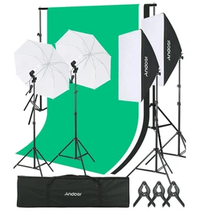Andoer Softbox Lighting Kit 50x70cm With Bulb Model-D12047 Photography (New) - Picture 1 of 9