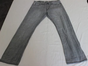 Jeans uomo Levi's 514 taglia 33x32 slim taglio dritto grigio - Foto 1 di 8