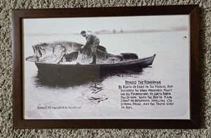 Vintage Framed "Behold the Fisherman" Print Series C.43 - Picture 1 of 4