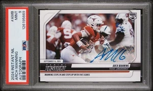 Fútbol americano universitario Panini Instant Nil 2024 automático #AMB Arch Manning 90/99 PSA 9 - Imagen 1 de 2