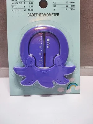 Badethermometer in Oktopus-Form Badewannen-Thermometer Babythermometer  - Bild 1 von 3