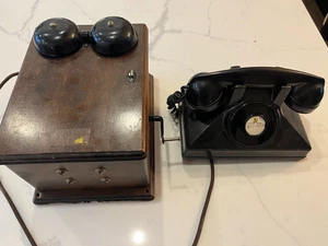Vintage Northern Electric Crank Telephone with diagrams - Picture 1 of 12