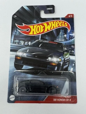 Hot Wheels Cult Racers Black ‘88 Honda CR-X A19 - Image 1 of 4