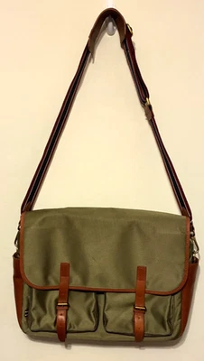 J экипажа нейлона кожи Messenger ноутбука сумка зеленый унисекс через плечо бизнес сумка - Изображение 1 из 4