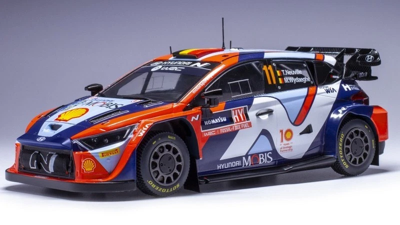 Hyundai I20N WRC Rally Sweden 2024 Neuville-Wydaeghe 1:18 IXO 18RMC201 - Immagine 1 di 1
