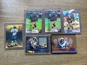 Marshall Faulk HOF Football Card Lot! Rare 1999 Topps Finest Refractors + Diecut - Picture 1 of 7