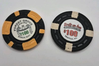 Drift On en Seattle Washington Forest Grove Birch Bay Washington 2 fichas de $100 Foto 1 de 3