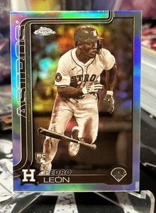 2025 Topps Chrome Baseball PEDRO LEON RC ROOKIE Sepia Refractor - Picture 1 of 4