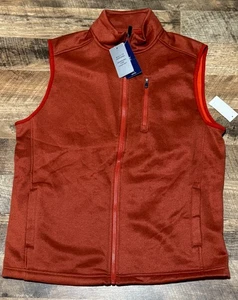 Izod Advantage Performance Stretch Fleece Lined Lightweight Vest Men's Small NWT - Picture 1 of 4