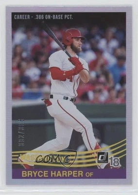 2018 Panini Donruss Retro 1984 Stat Line Career /386 Bryce Harper #270 - Image 1 of 2