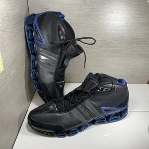 VINTAGE Adidas Kevin Garnett 2 Malik Mens SZ 18 2005 Basketball Shoes Black Blue - Picture 1 of 11