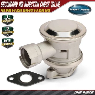 Secondary Air Injection Check Valve for Saab 9-3 2003 2009-2011 9-5 2002 2003 - Image 1 of 4