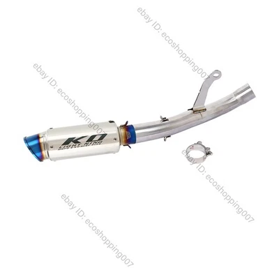 For Triumph Speed Triple 1200 RR RS 2021-2024 Exhaust Black Muffler Mid Pipe - Image 1 of 4