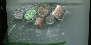 2014 P D HALF PENNY DOLLAR NICKEL DIME QUARTER 12 COIN ROLL SET CH BU 4385T - Picture 1 of 1
