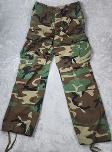 Pantalones militares de colección de Estados Unidos para hombre 30x31 Woodland camuflaje carga combate táctico ejército - Imagen 1 de 10