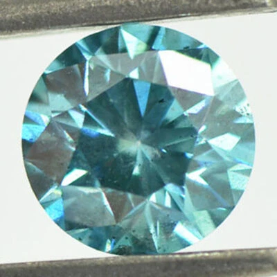 Loose Round Cut Diamond Fancy Blue Color 1.22 ct SI1 Natural Enhanced Polished - Image 1 of 4