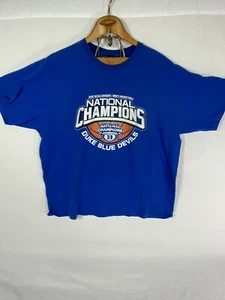 2010 NCAA Duke Blue Devils National Champions Basketball T Shirt Tee Size XL OVD - Picture 1 of 12
