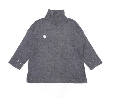 Yves Saint Laurent Rive Gauche 80с булавка часы шерсти мохера большого размера свитер - Изображение 1 из 4