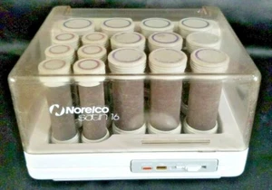 Norelco Hot Rollers satinado 16 rodillos flocados rizadores concurso graduación clips ~ S-2216 - Imagen 1 de 6