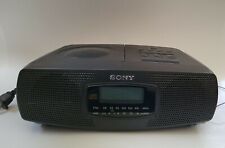 Sony ICF-CD820 AM/FM Stereo Dual Alarm Clock Radio with CD Player Tested Works 