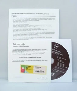 Microsoft Windows Server 2012 R2 Datacenter - Dell-ROK - 2 CPU - mit DVD - - Foto 1 di 2