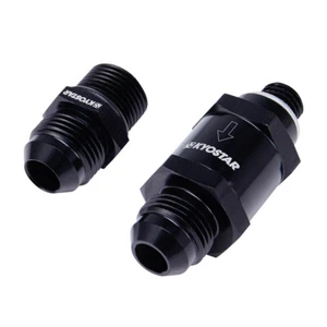 Black 8AN One Way NON-RETURN Check Valve Kit For Bosch 044 Fuel Pump M12x1.5MM  - Foto 1 di 8