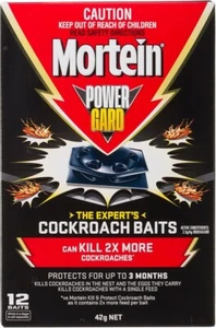Mortein Powergard Cockroach Baits (12 Baits) Free And Very Fast Delivery - Picture 1 of 6