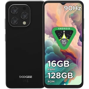 DOOGEE N55 6,56-calowy smartfon 16GB + 128GB / 2TB 5150mAh Android 15 telefon komórkowy 90Hz - Zdjęcie 1 z 8