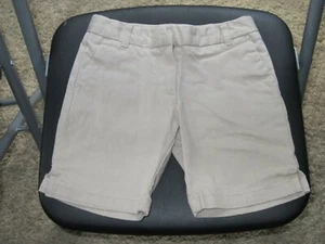 3x Girls Tan IZOD School Uniform SHORTS with adjustable waist, Size 6 Regular - Picture 1 of 3