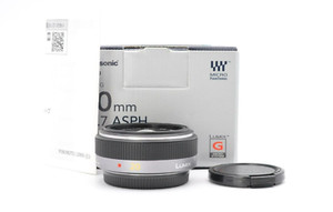 Panasonic LUMIX G 20mm F/1.7 H-H020 Aspherical Lens Black [Top Mint] w/Box