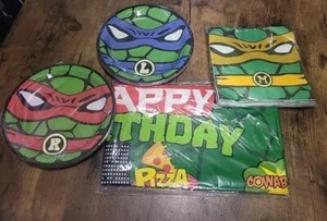 Teenage Mutant Ninja Turtle Tmnt Geburtstag Party Zubehör Tischdecke 20 Servietten/P - Bild 1 von 2